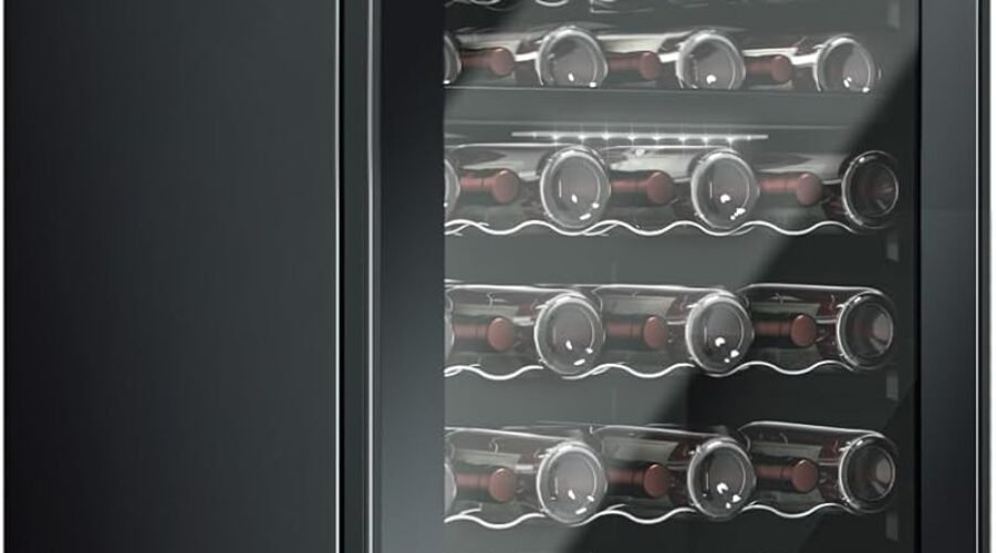 KingChii 80 Bottle Wine Cooler Refrigerator – Dual Zone Wine Fridge with Intelligent Digital Control, Low Noise Operation, Freestanding Wine Refrigerator for Home and Kitchen