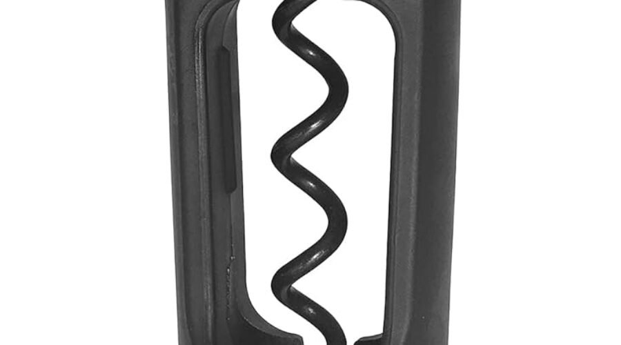 OGGI Wine Bottle Opener, Self Pulling Corkscrew – Self-Centering Non-Stick Wine Opener Cork Screwer, Effortless Wine Corker – Black 8.5″