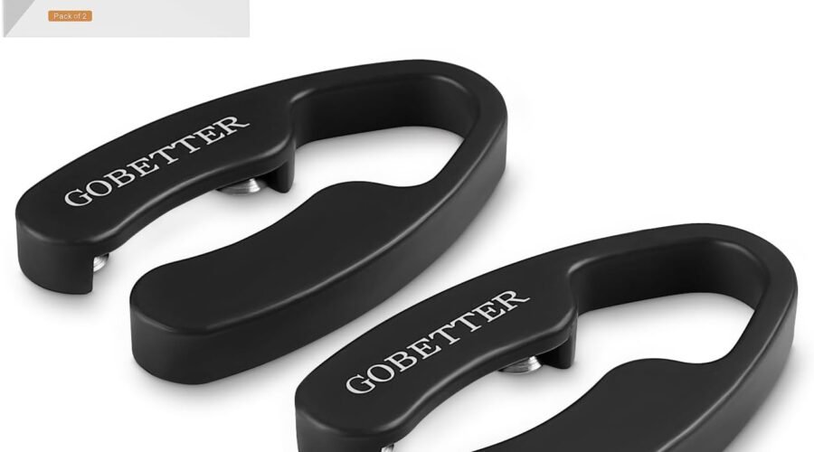 GOBETTER 2 Pcs Wine Foil Cutter Magnetic Design, 4 Stainless Blades Foil Remover Wine Bottles Opener Accessory, Removes Foil Top Effortlessly for Wine Lovers, Black