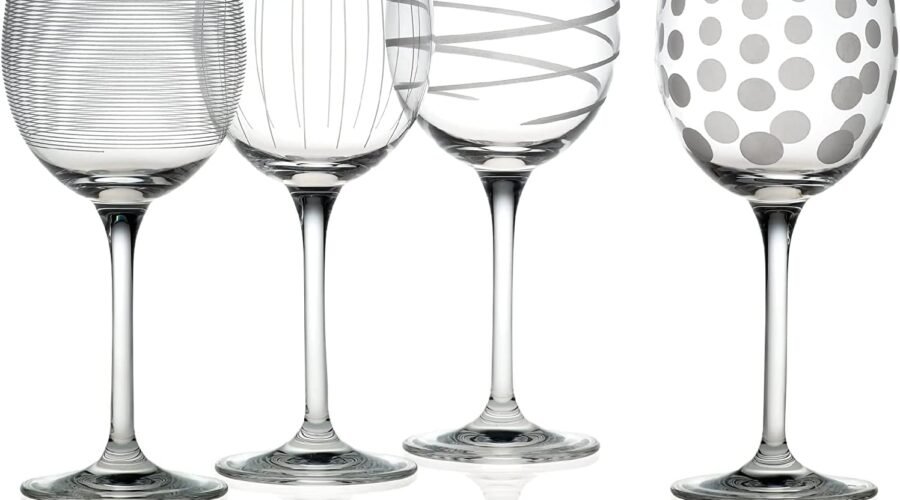 Mikasa Cheers White Wine Glasses Set of 4, 16-Ounce Elegant Glassware, Durable and Dishwasher Safe, Perfect for Everyday or Entertaining