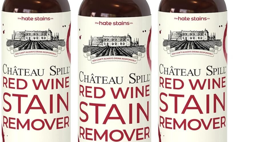 Chateau Spill Red Wine Stain Remover – 4oz 3 Pack Spray Cleaners for Clothes, Tablecloth, Carpet, Upholstery and Laundry – from the makers of Miss Mouth’s Messy Eater Stain Treater