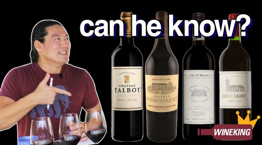 I hid his favorite wine among others. Will he find it?