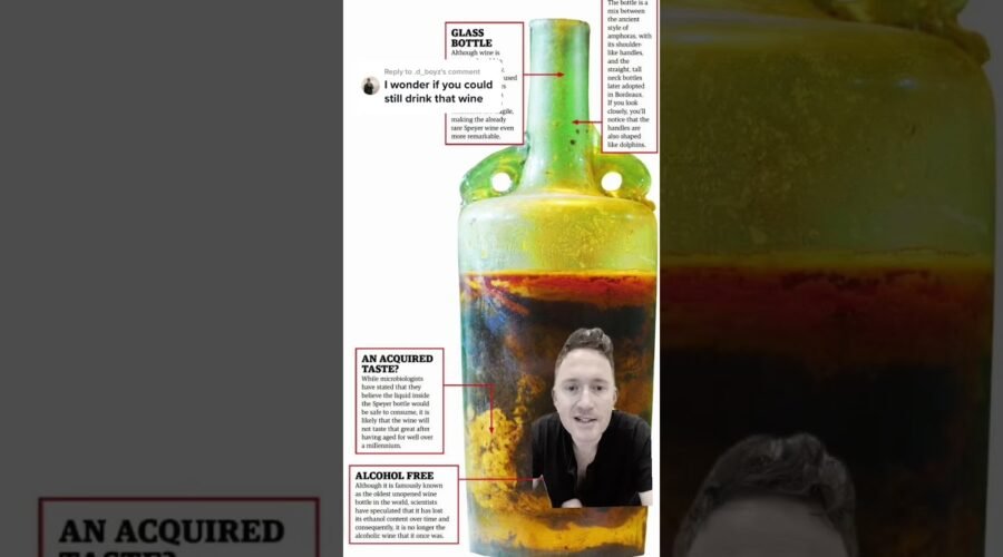 Could you drink a 1700 year old bottle of wine? #shorts