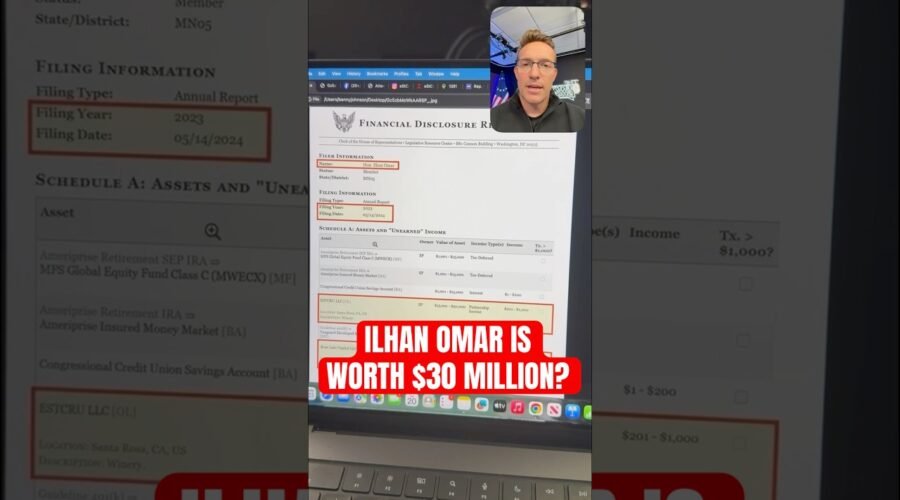 How did Ilhan Omar make millions from a 100% fake winery?