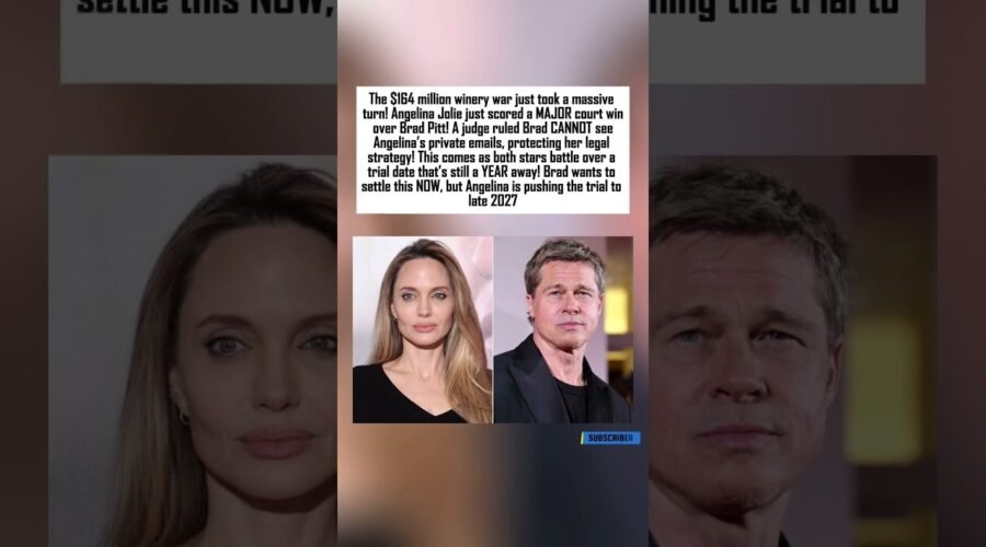 Angelina Jolie just won a key battle in the $164M winery war, Brad Pitt can’t see her private emails