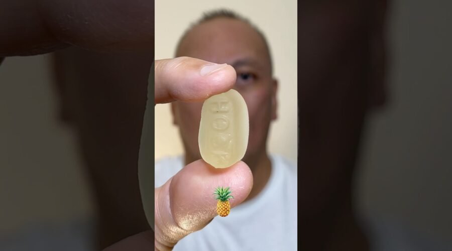 👂ASMR HARIBO WINE GUMS HOCK WITH PINEAPPLE FLAVOR EATING SOUNDS👂#shorts #asmr