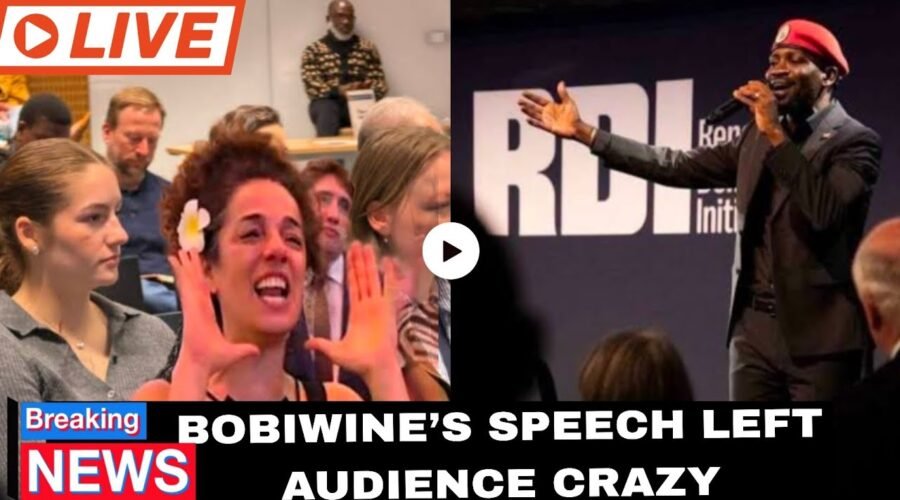 Bobi Wine Electrifies Audience with Powerful Speech Following Renew Democracy Initiative Recognition