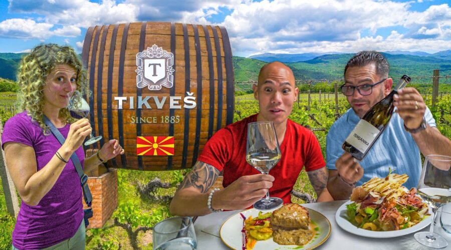 We Found Balkan WINE HEAVEN in Macedonia 🇲🇰 Full Macedonian Food & Wine Tour at Tikveš Winery!