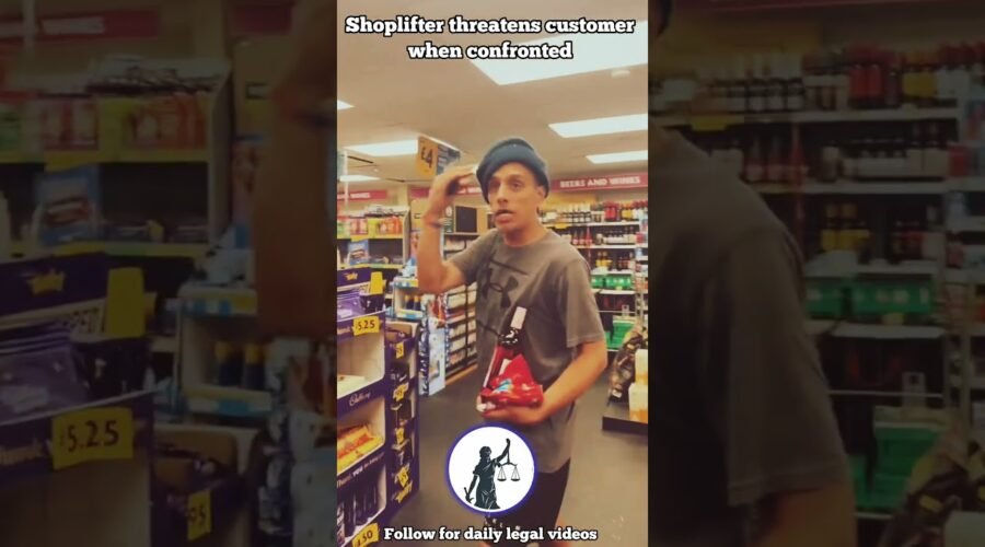 Shoplifter threatens customer over cheap wine (England)