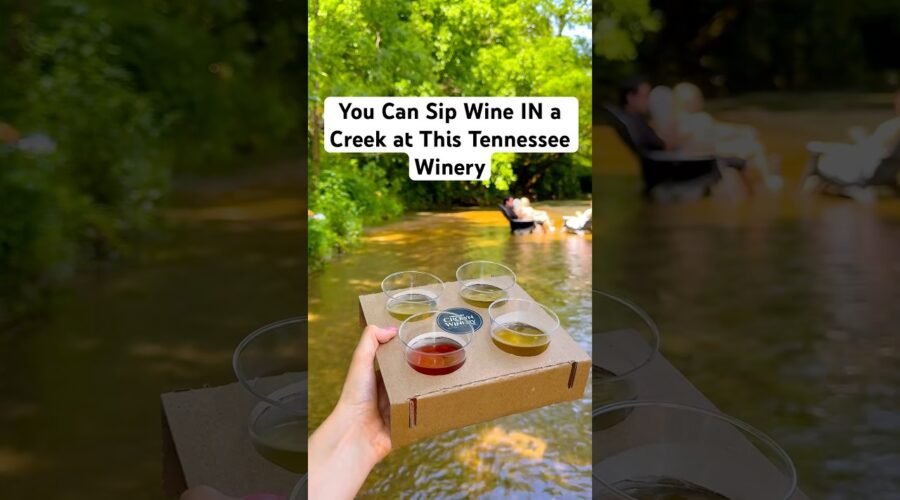 You Can Sip Wine IN a Creek at This Tennessee Winery🍷💦